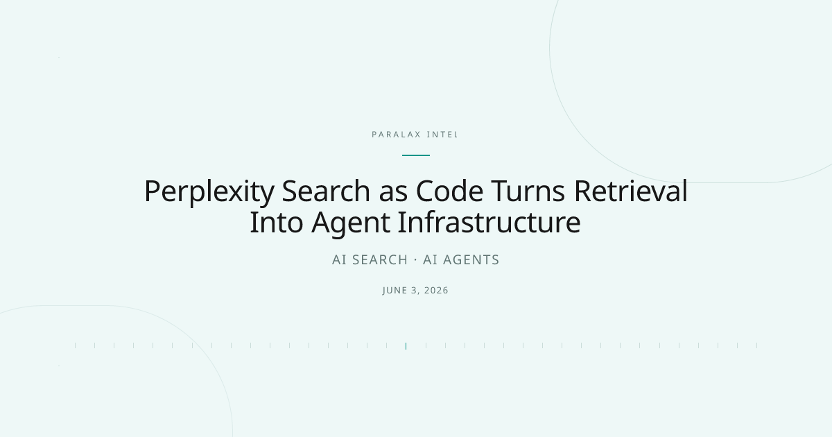 Perplexity Search as Code Turns Retrieval Into Agent Infrastructure — Paralax intelligence image